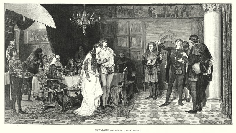 Trubadorit (litho) tekijältä Alfred Seifert