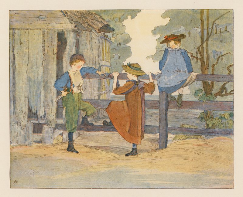 Pojat ja tytöt (värilitro) tekijältä Alice Maud Beddington