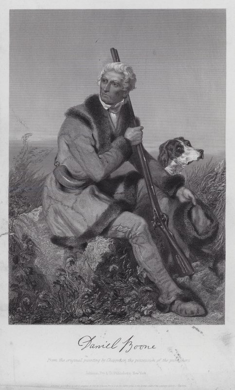 Daniel Boone (kaiverrus) tekijältä Alonzo (after) Chappel