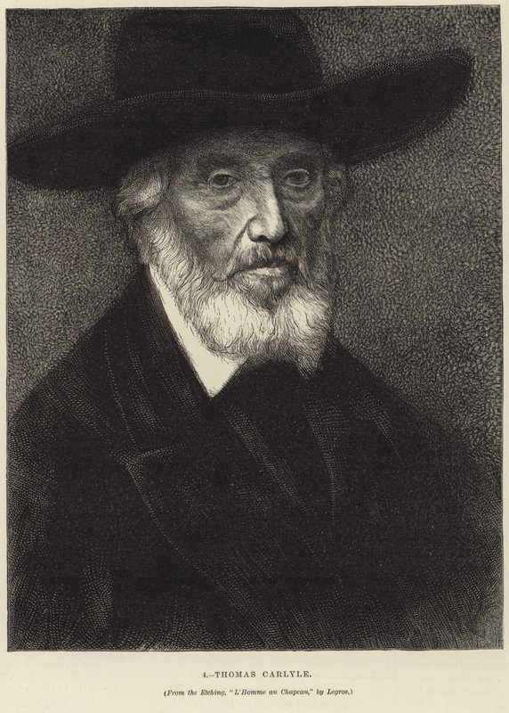 Thomas Carlylen muotokuva tekijältä Alphonse Legros