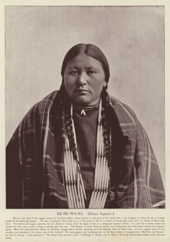 Ke-Ne-Wa-Na, Sioux Squaw tekijältä American Photographer