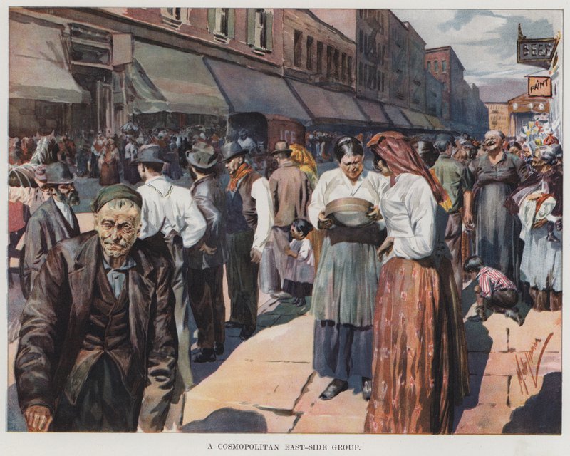 Cosmopolitan East-Side Group (väri litho) tekijältä American School