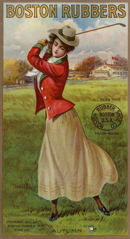 Lady Golfer Swinging Club tekijältä American School