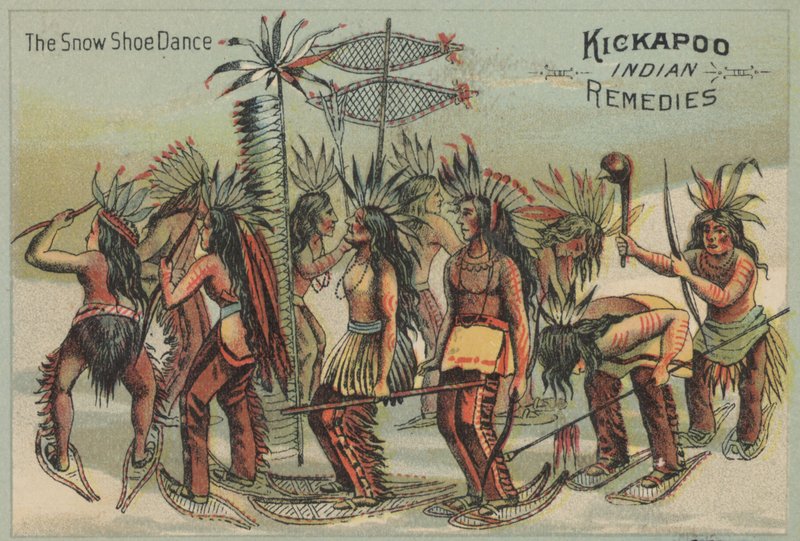 Lumikenkätanssi (chromolitho) tekijältä American School