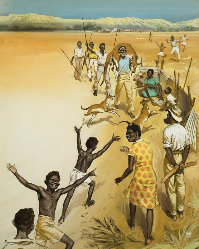 Aboriginaalit (guassi paperille) tekijältä Angus McBride