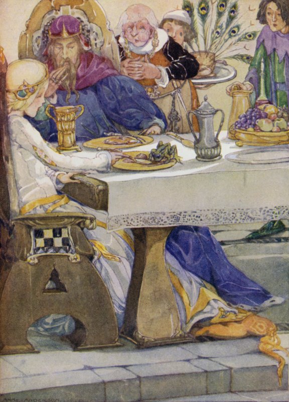 Sammakkoprinssi (väri litho) tekijältä Anne (after) Anderson