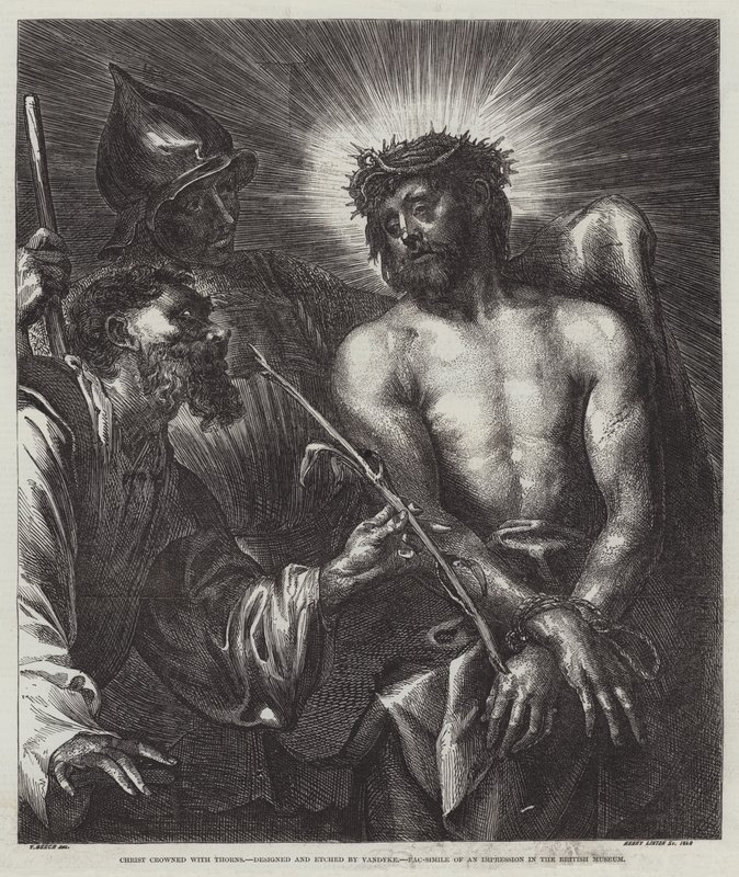 Kristus kruunattu orjantappuroilla tekijältä Anthony van Dyck