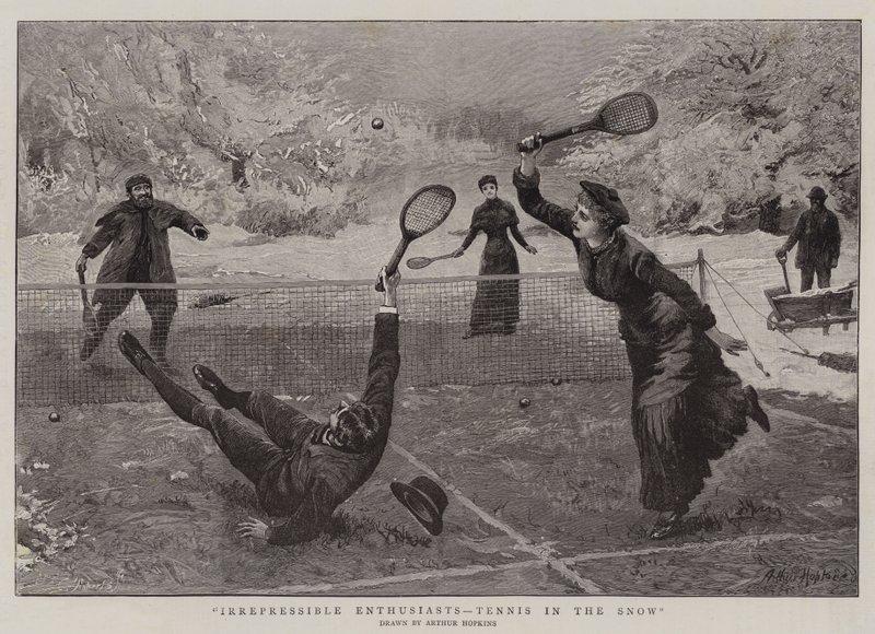 Peruuttamattomat harrastajat, Tennis lumessa tekijältä Arthur Hopkins