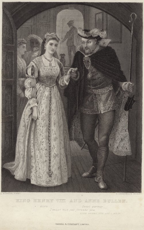 Kuningas Henry VIII ja Anne Bullen tekijältä Arthur Hopkins