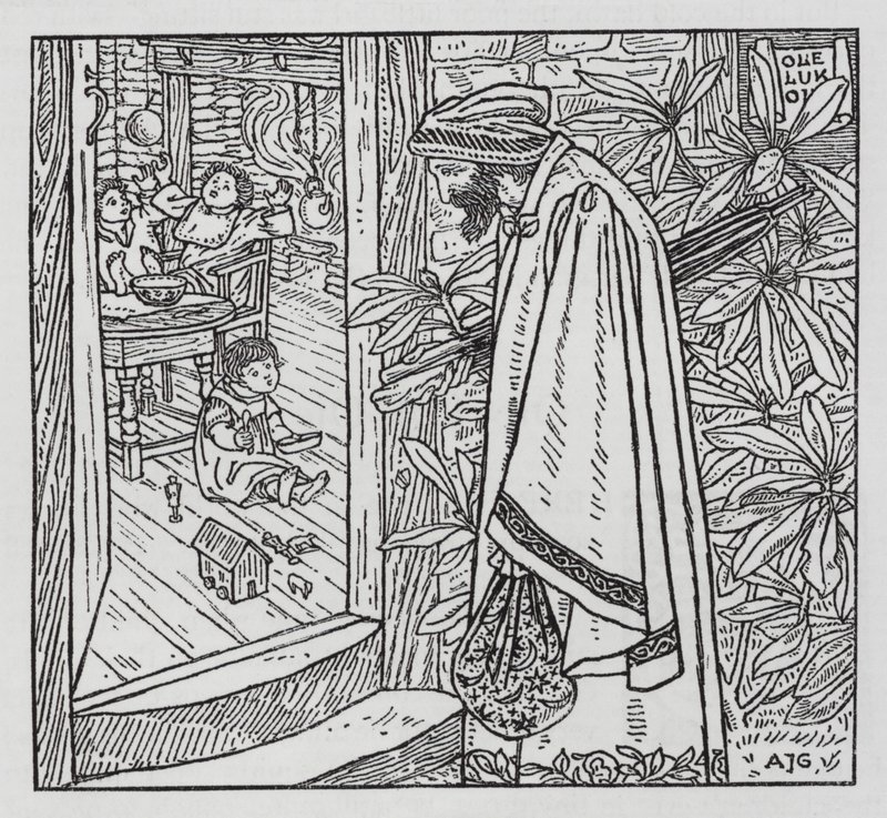 Hans Christian Andersen: Ole Luk-Oie (litho) tekijältä Arthur Joseph Gaskin