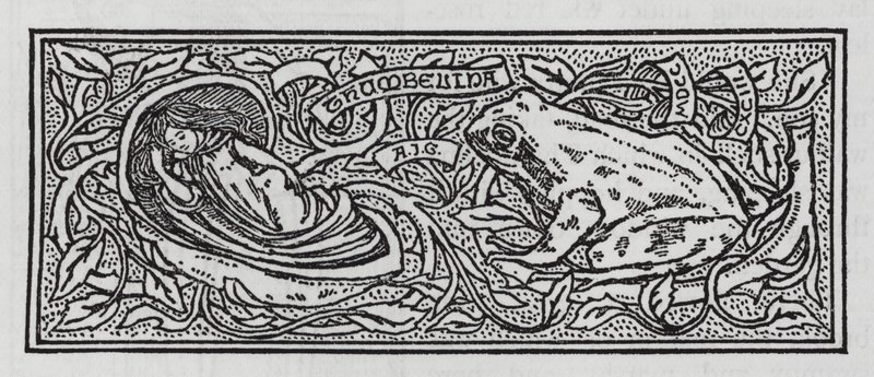 Hans Christian Andersen: Thumbelina (litho) tekijältä Arthur Joseph Gaskin