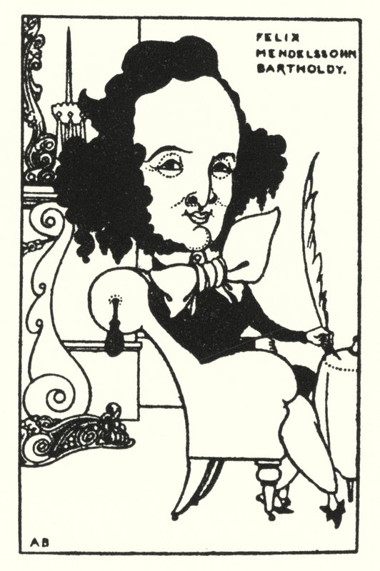 Felix Mendelssohn Bartholdy tekijältä Aubrey Beardsley