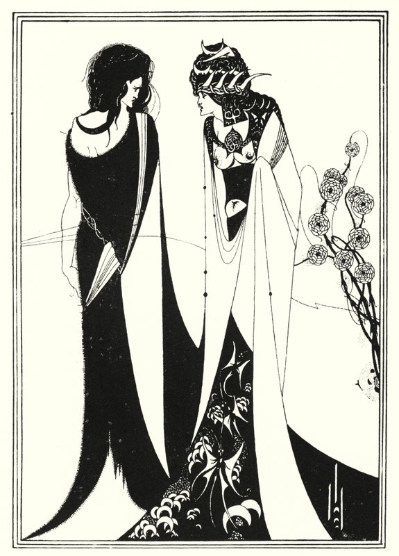 John ja Salome (kaiverrus) tekijältä Aubrey (after) Beardsley