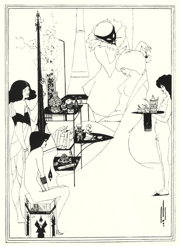Salomen wc (kaiverrus) tekijältä Aubrey (after) Beardsley
