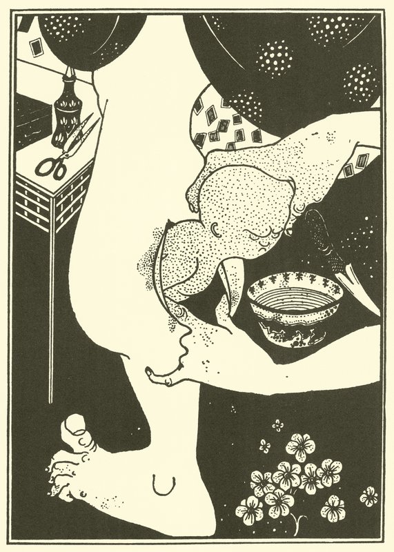 Säären vasikan syntymä tekijältä Aubrey Beardsley