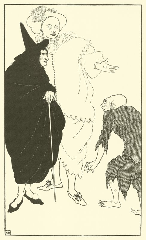 Don Juan, Sganarelle ja kerjäläinen tekijältä Aubrey Beardsley