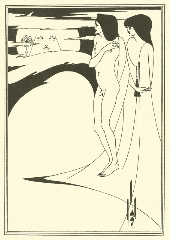 Nainen kuussa tekijältä Aubrey Beardsley