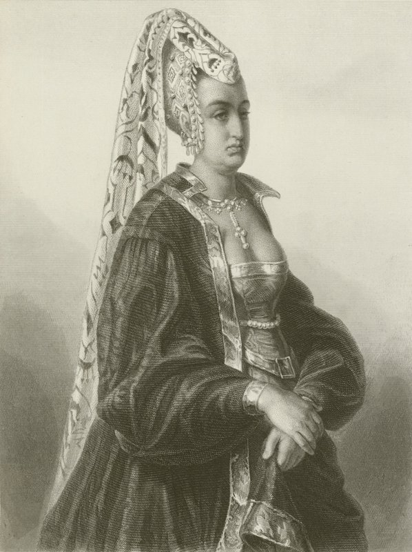 Konigin Isabeau (kaiverrus) tekijältä August Friedrich Pecht