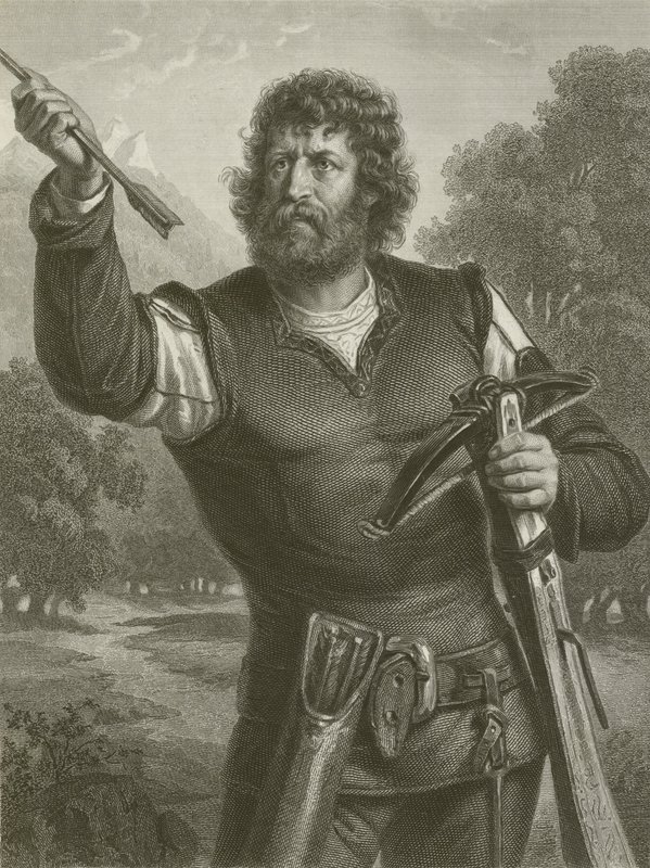 Wilhelm Tell (kaiverrus) tekijältä August Friedrich Pecht