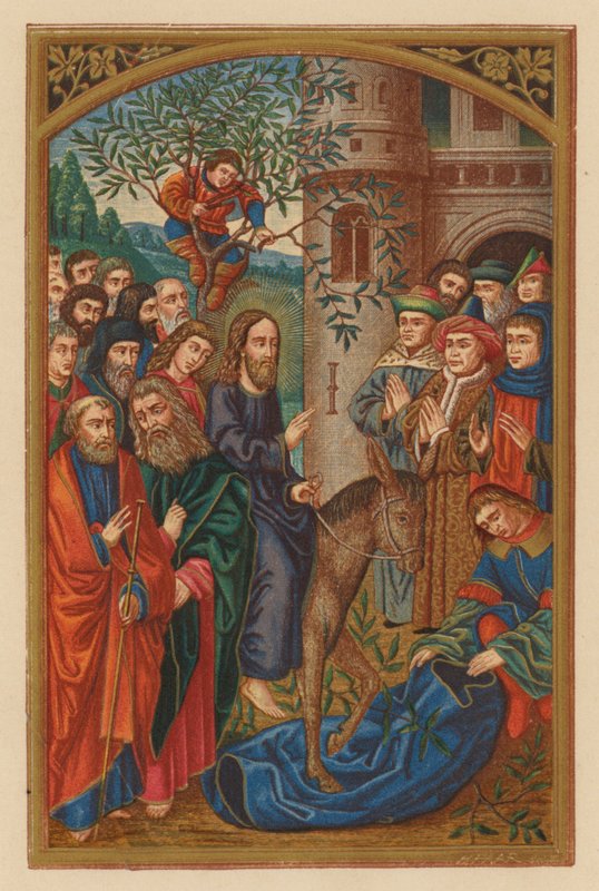 Hosianna Filio David (chromolitho) tekijältä Austrian School