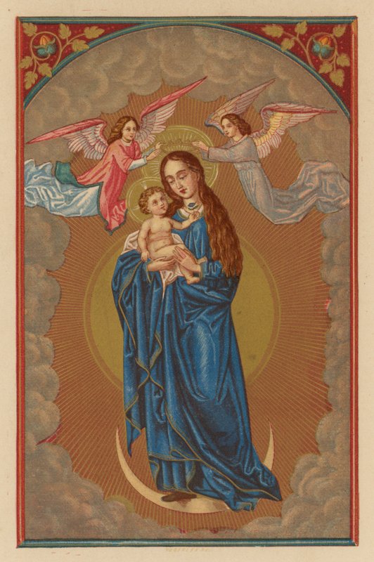 Jeesus-vauva näyttää kukkaa (kromoliitti) tekijältä Austrian School