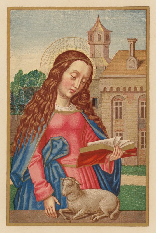 S Agnes (chromolitho) tekijältä Austrian School