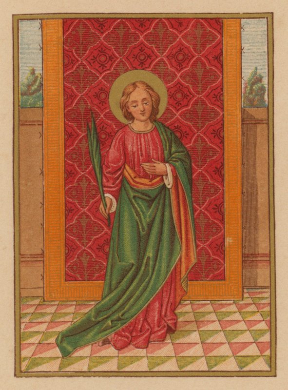 S Lucia (chromolitho) tekijältä Austrian School