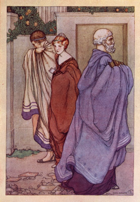 John Keats: Lamia (väri litho) tekijältä Averil Mary Burleigh