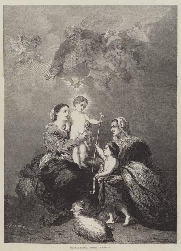 Pyhä perhe tekijältä Bartolomé Esteban Murillo