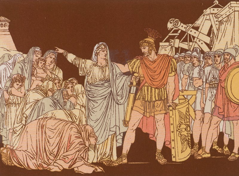 Coriolanus ja hänen äitinsä tekijältä Bartolomeo Pinelli