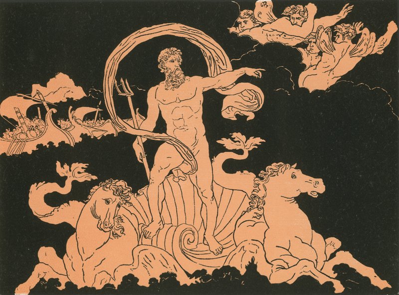 Neptunus hiljentää aallot tekijältä Bartolomeo Pinelli