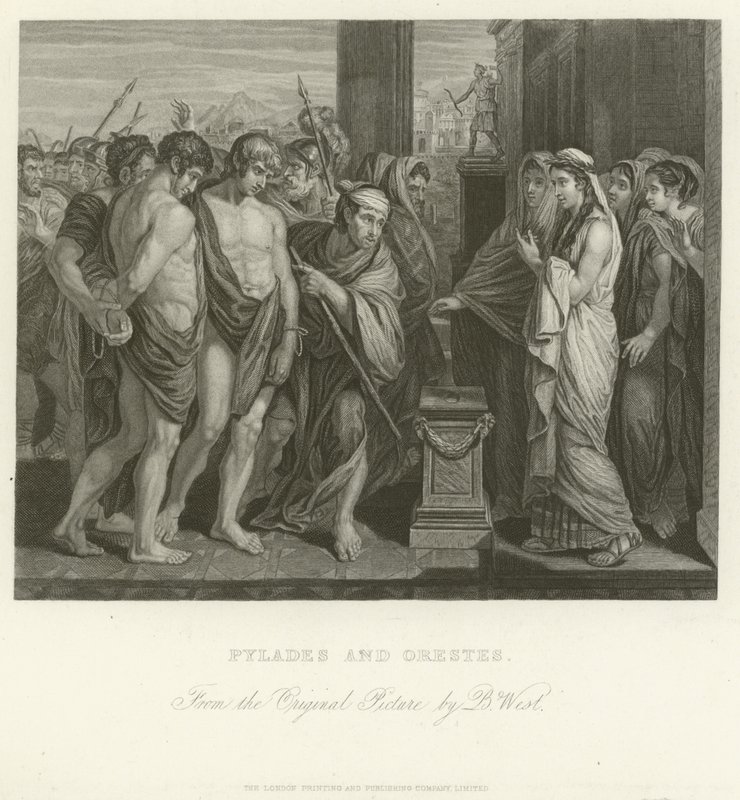 Pyladit ja Orestes tekijältä Benjamin West