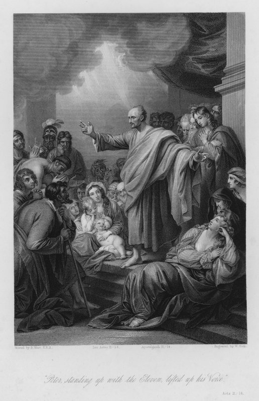 Pietarin saarna Jerusalemissa, Apostolien teot II tekijältä Benjamin (after) West