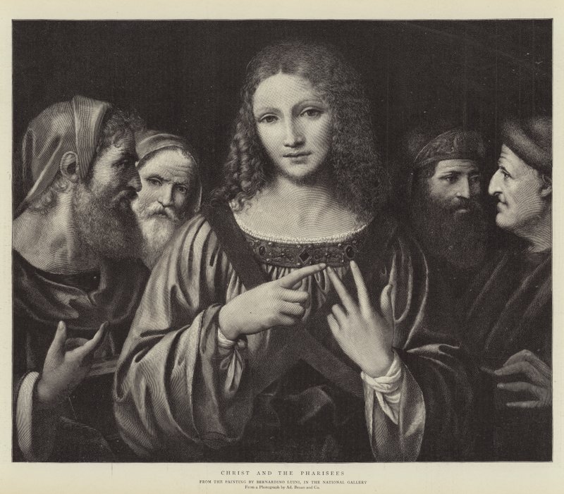 Kristus ja fariseukset tekijältä Bernardino Luini