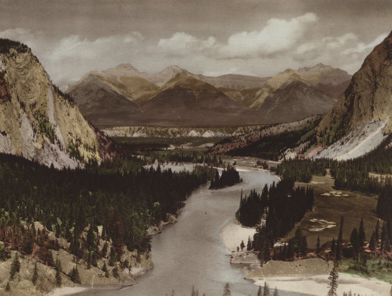 Bow Valley, Banff (värikuva) tekijältä Byron Hill Harmon