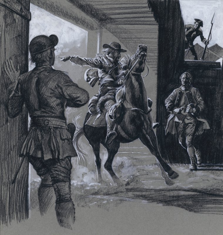 Linnoitus (guassi paperille) tekijältä C.L. Doughty