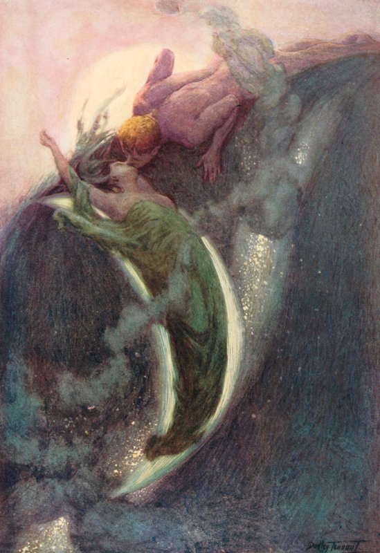 Aamunkoitto (väri litho) tekijältä C. Dudley (after) Tennant