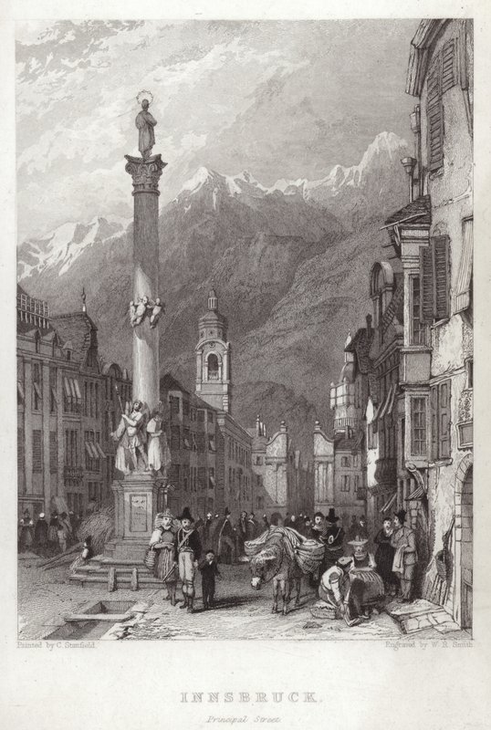 Pääkatu Innsbruckissa tekijältä C. Stanfield