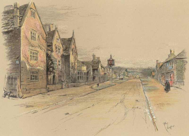 Lygon Arms, Broadway tekijältä Cecil Charles Windsor Aldin