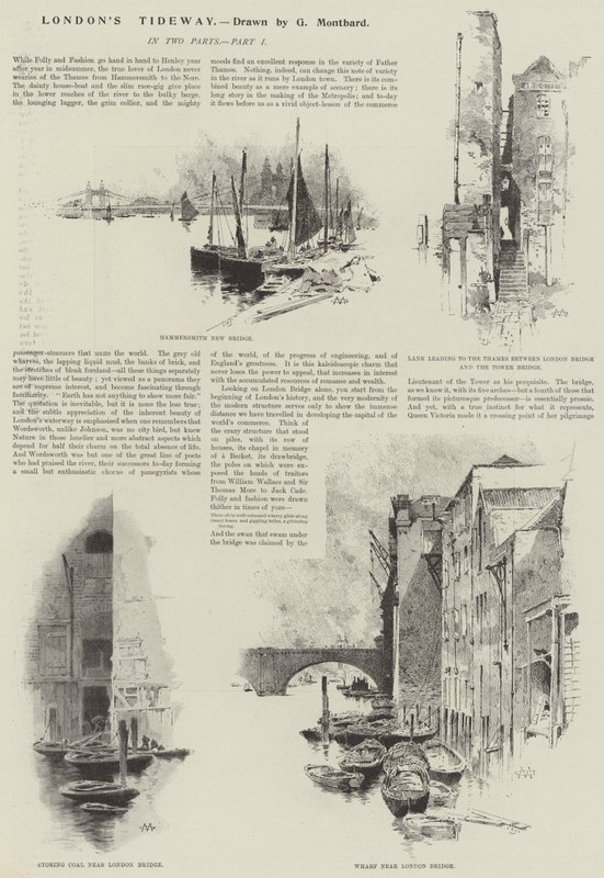 Lontoon Tideway tekijältä Charles Auguste Loye