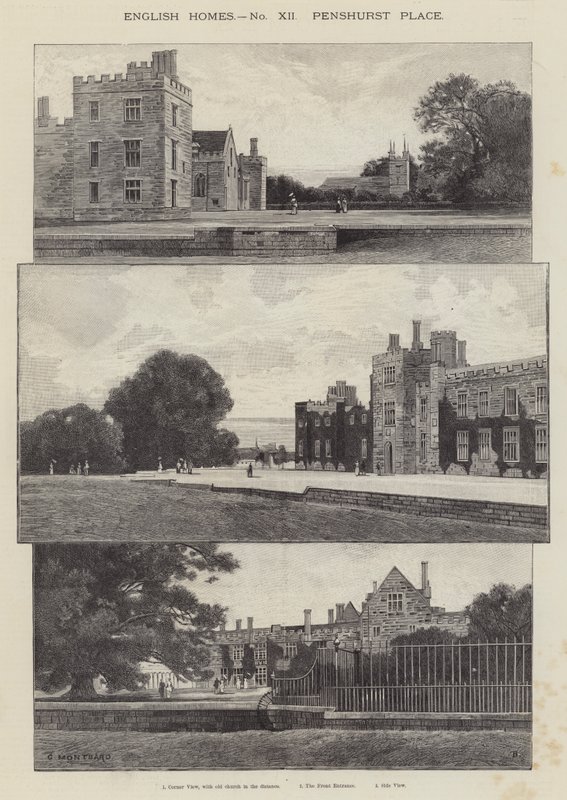 Penshurst Place tekijältä Charles Auguste Loye