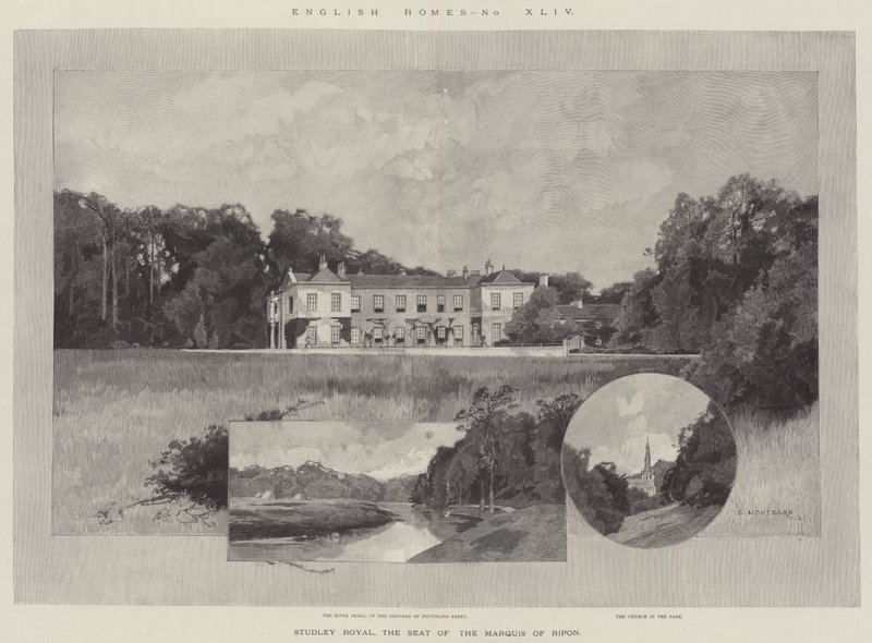 Studley Royal, Riponin markiisin istuin tekijältä Charles Auguste Loye
