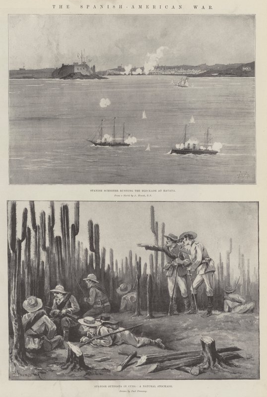 Espanjan-Amerikan sota tekijältä Charles Auguste Loye