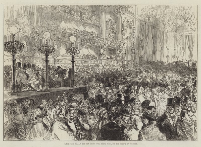 Fancy Dress Ball New Grand Opera-housessa, Pariisissa, köyhien avuksi tekijältä Sir John Charles Robinson