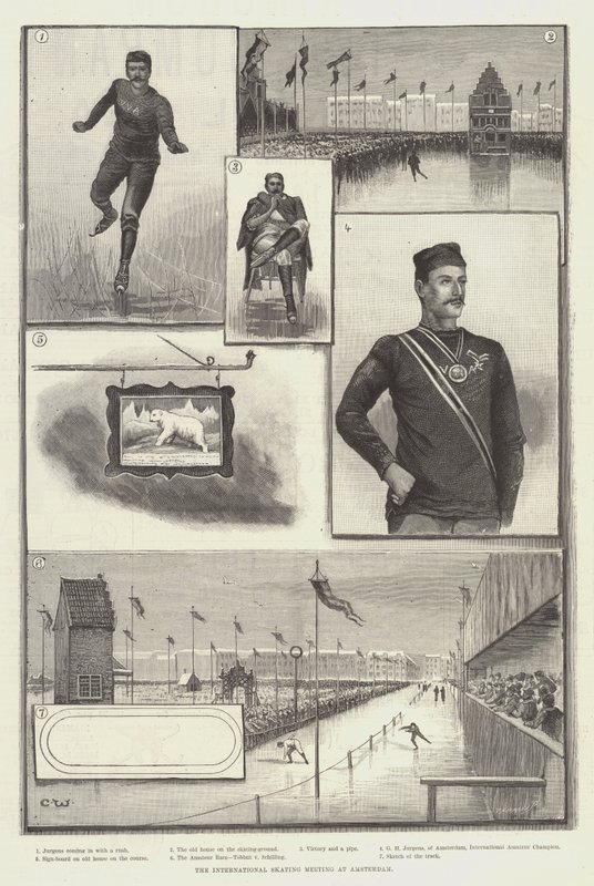 Kansainvälinen luistelutapahtuma Amsterdamissa tekijältä Charles Whymper