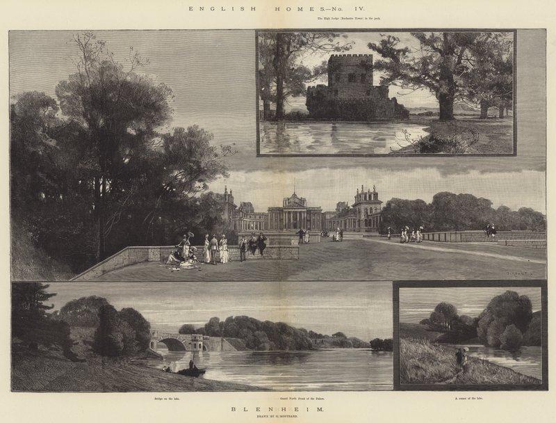 English Homes, Blenheim tekijältä Charles Auguste Loye