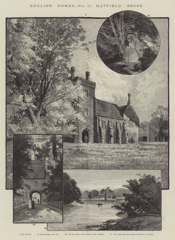 English Homes, Hatfield House tekijältä Charles Auguste Loye
