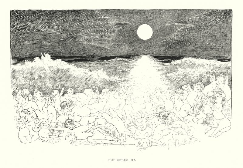 That Restless Sea (litografia) tekijältä Charles Dana Gibson