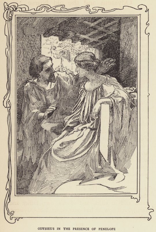 Odysseus Penelopen läsnäollessa tekijältä Sir John Charles Robinson