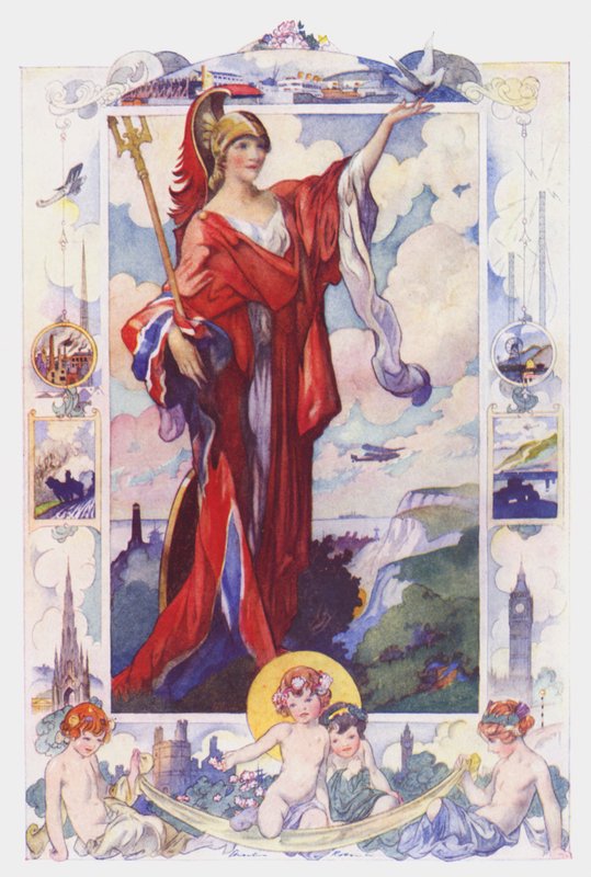 Yhdistynyt kuningaskunta (väri litho) tekijältä Charles Robinson